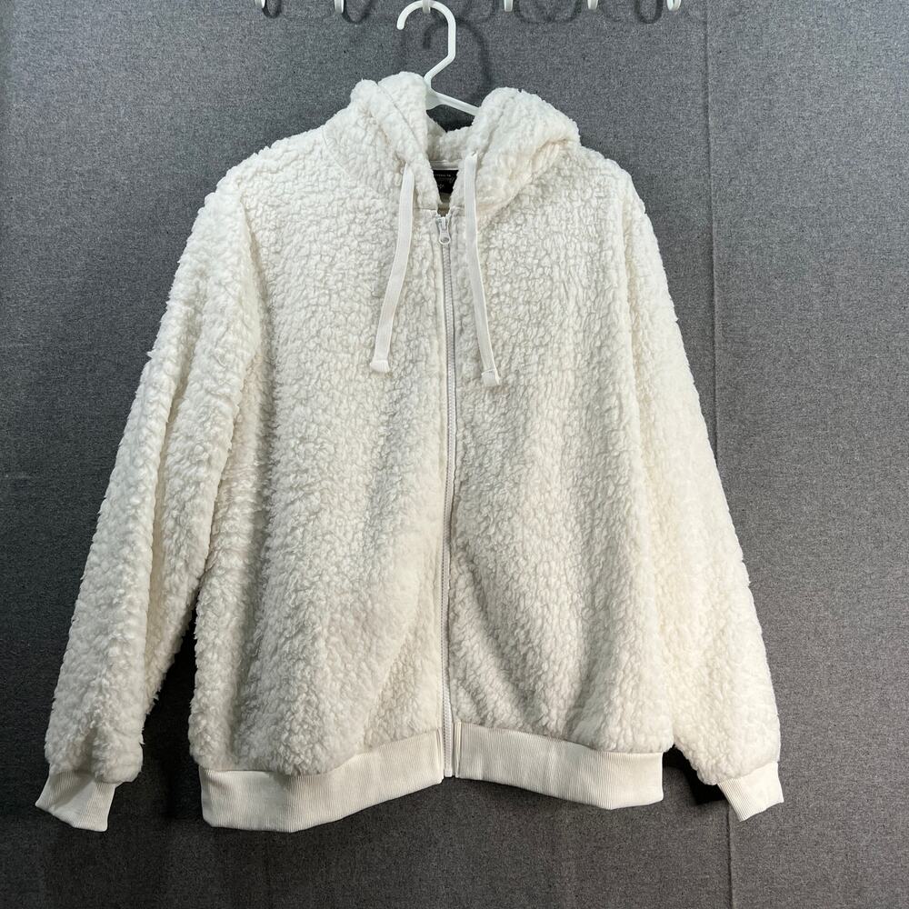 Yellowstone BumbleBelia by Jill Martin Sherca Zie-Up Hoodie Cream Large